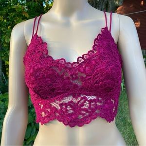 NWT Intimately Free People Mulberry Lace Bra Top